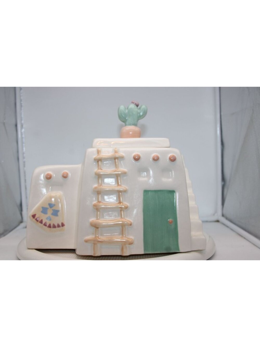 Cookie Jar - Adobe House by Treasure Craft - Rare